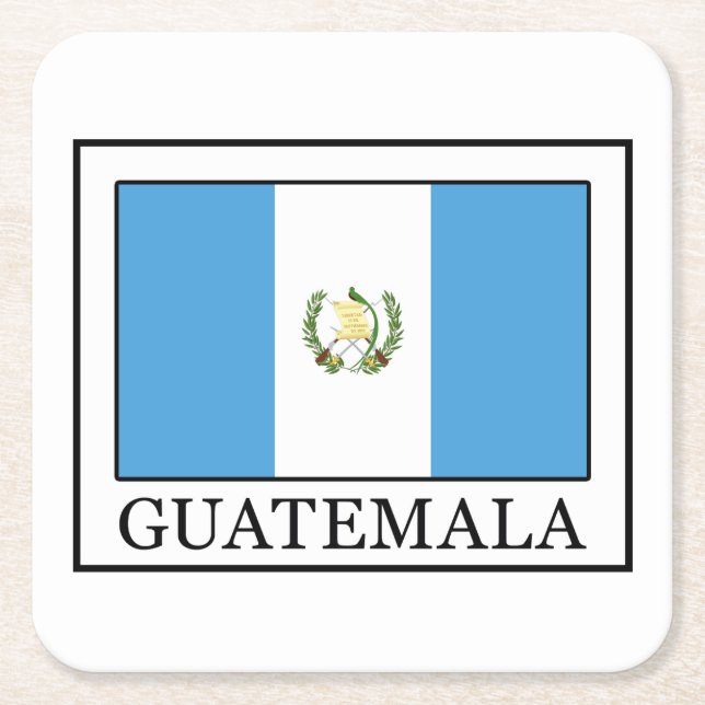 Guatemala Underlägg Papper Kvadrat (Framsidan)