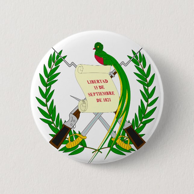 Guatemala vapensköld GT Knapp (Framsida)