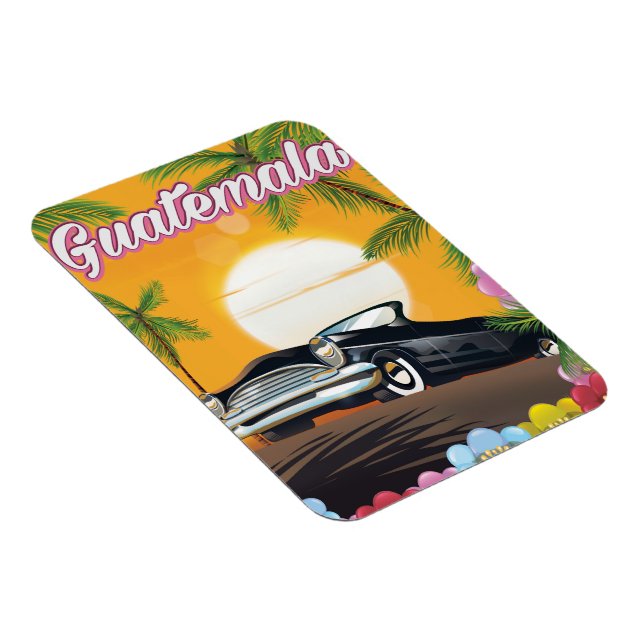 Guatemala Vintage bil resemotiv Magnet (Högersidan)