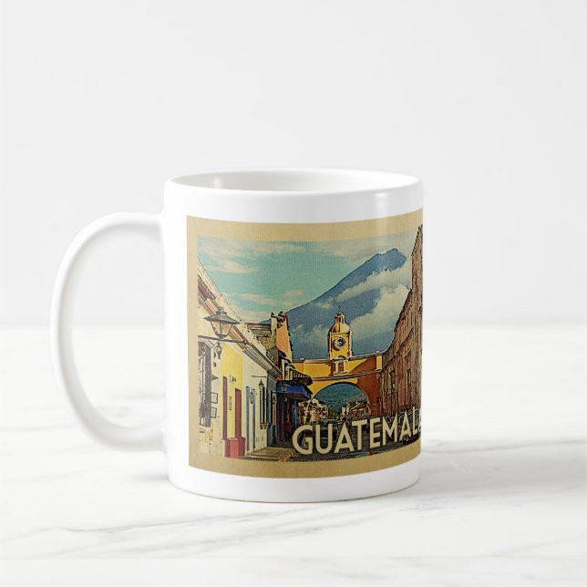Guatemala vintage resor kaffemugg (Vänster)