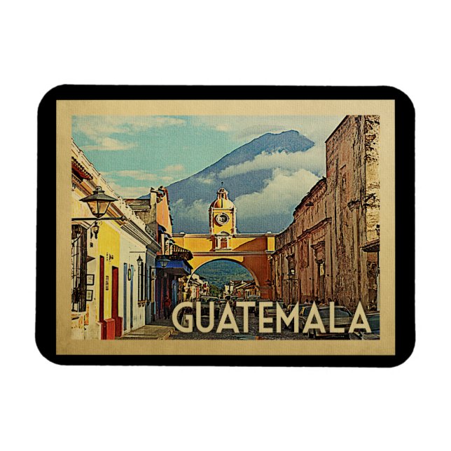 Guatemala Vintage resor Magnet (Horisontell)