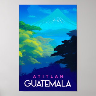 Guatemala vintage resor poster