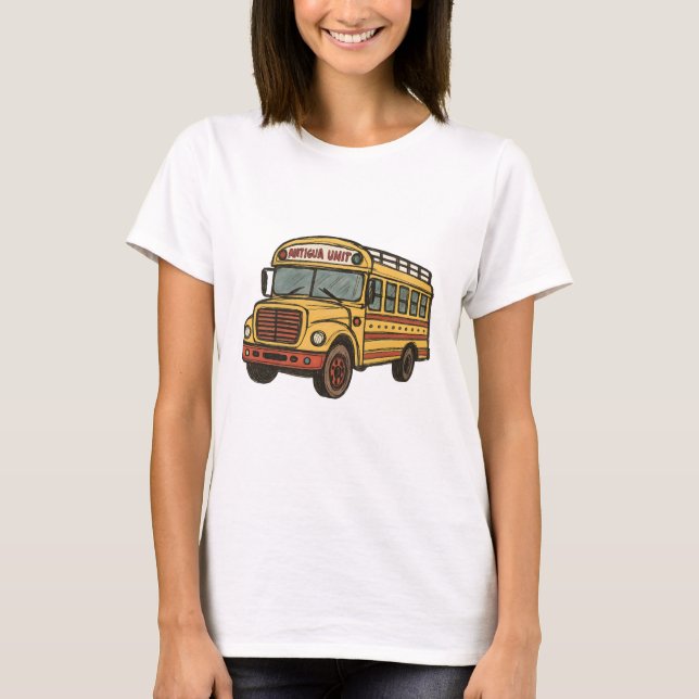 Guatemalan Chicken Buss T Shirt (Framsida)