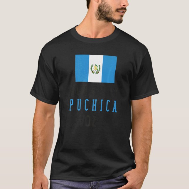 Guatemalan Flagga Guatemala Chapin Alan Gran Puc T Shirt (Framsida)