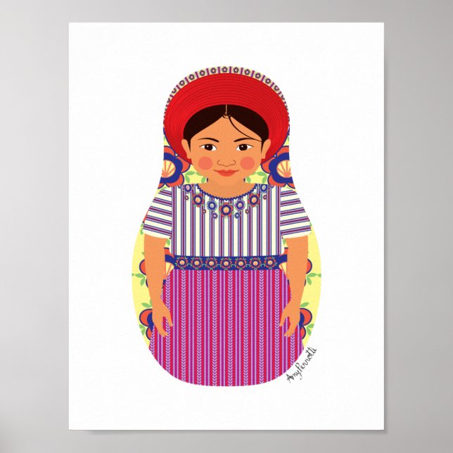 Guatemalan Matryoshka Poster (Framsidan)