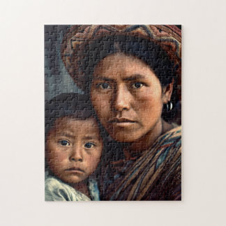 Guatemalan Mor och Child Puzzle Pussel
