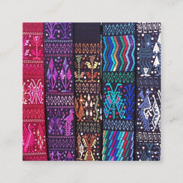 Guatemalan textile designs tilläggskort (Framsida)