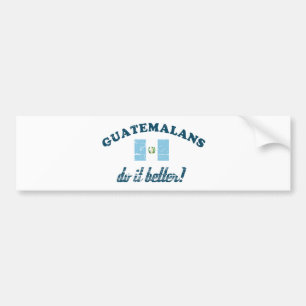 Guatemalanen gör det som är bättre bildekal