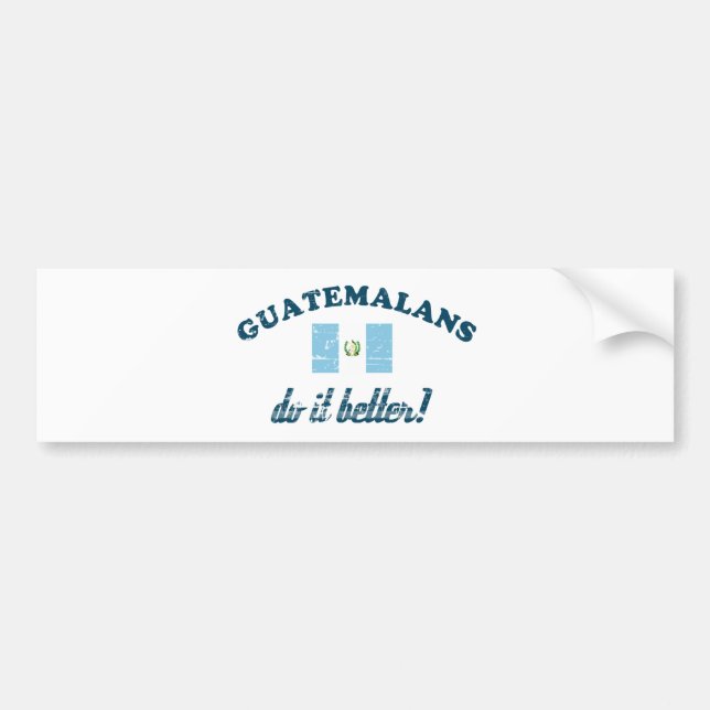 Guatemalanen gör det som är bättre bildekal (Framsidan)