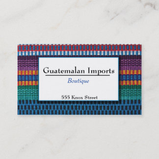 Guatemalanen importerar boutiquen visitkort