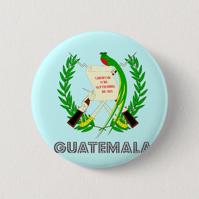 Guatemalansk Emblem Knapp (Framsida)