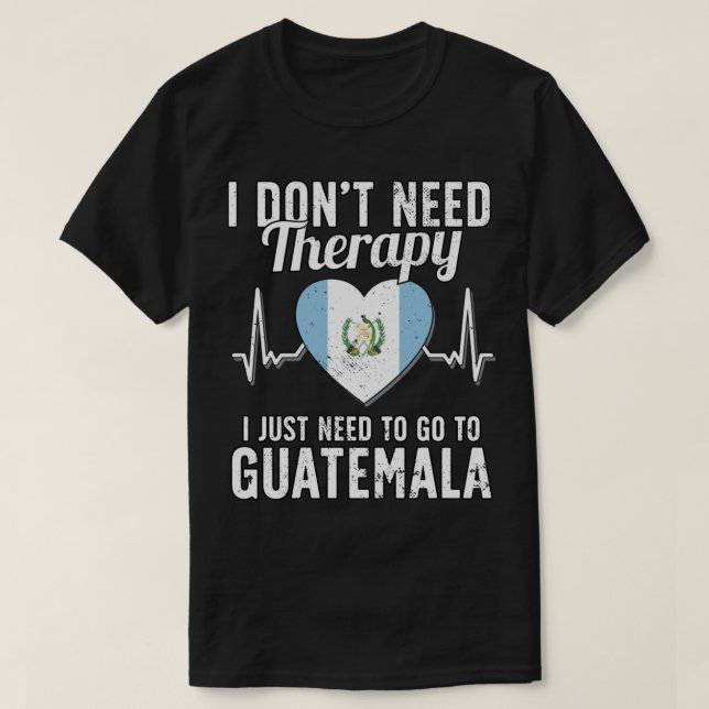 Guatemalansk Flagga I Guatemala Flagga I Vacation  T Shirt (Design framsida)