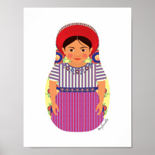 Guatemalansk Matryoshka-affisch Poster
