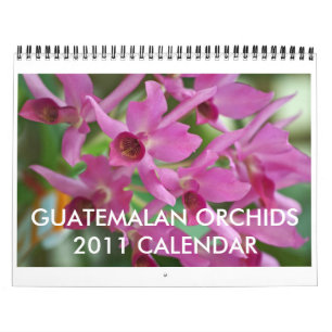 Guatemalansk Orchidskalender Kalender