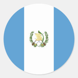 Guatemalanska Flagga, Flagga Guatemala Runt Klistermärke