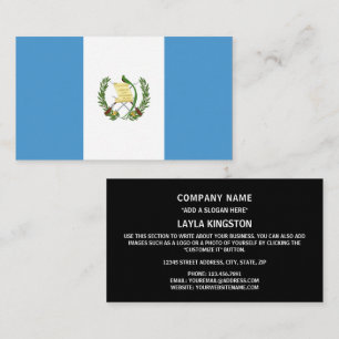 Guatemalanska Flagga, Flagga Guatemala Visitkort