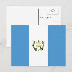 Guatemalanska Flagga, Flagga Guatemala Vykort