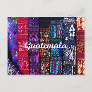 Guatemalanska textildesigner vykort