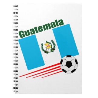 Guatemalanskt fotbolllag anteckningsbok med spiral
