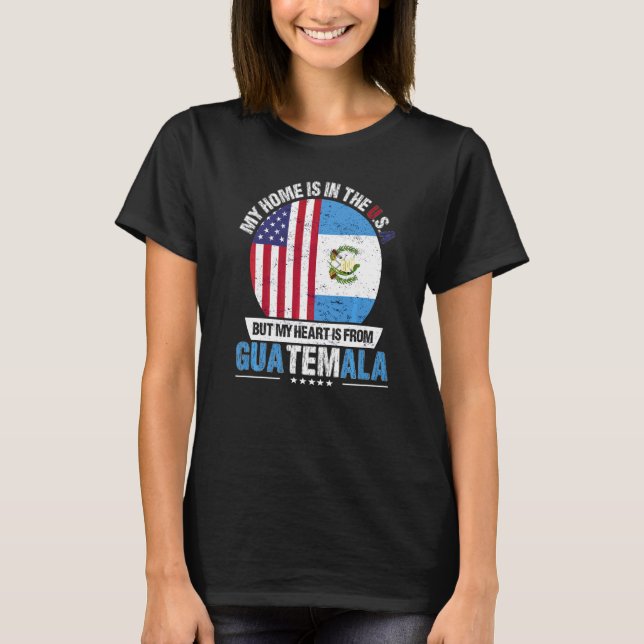 Guatemalas amerikanska patriot Heart kommer från G T Shirt (Framsida)