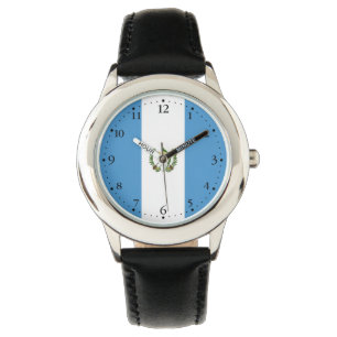 Guatemalas flagga armbandsur