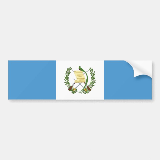 Guatemalas flagga bildekal (Framsidan)