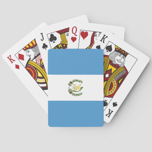 Guatemalas flagga casinokort (Baksidan)