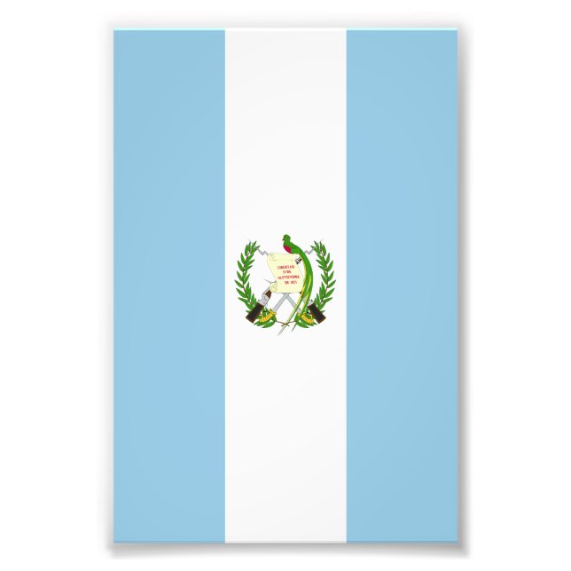 Guatemalas flagga fototryck (Framsidan)