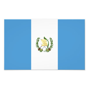 Guatemalas flagga fototryck