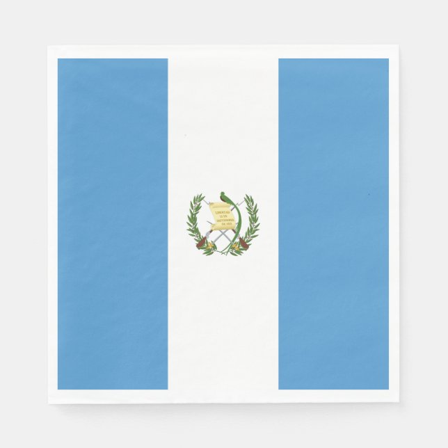 Guatemalas flagga pappersservett (Framsidan)