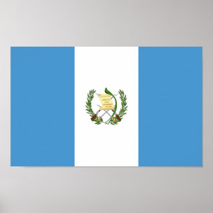 Guatemalas flagga poster