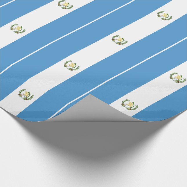Guatemalas flagga presentpapper (Hörn)