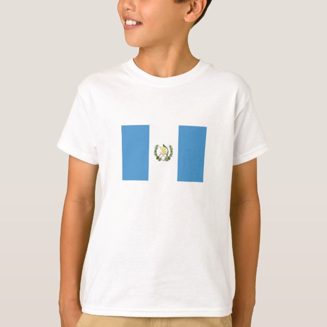 Guatemalas flagga t shirt (Framsida)