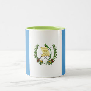 Guatemalas flagga Två-Tonad mugg