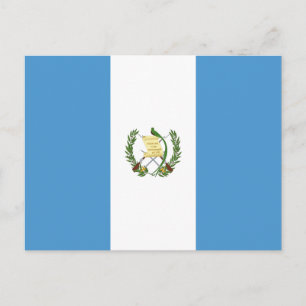 Guatemalas flagga vykort