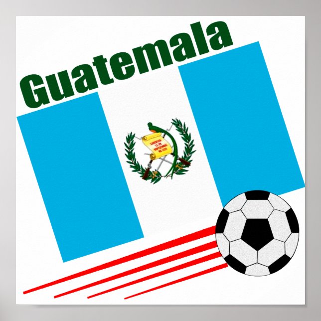 Guatemalas fotbollslag poster (Framsidan)