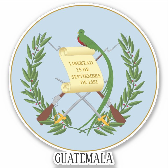 Guatemalas Jacka i Arm Patriotic Klistermärken (Framsida)