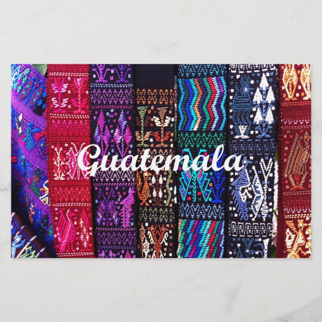 Guatemalas textildesign. brevpapper (Framsida)