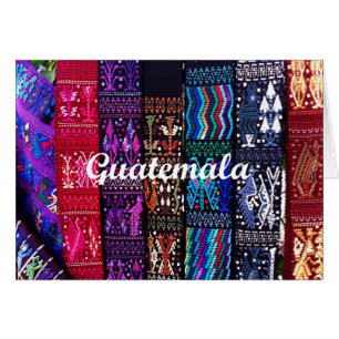 Guatemalas textildesign. OBS kort