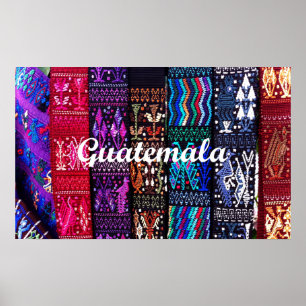 Guatemalas textildesign. poster