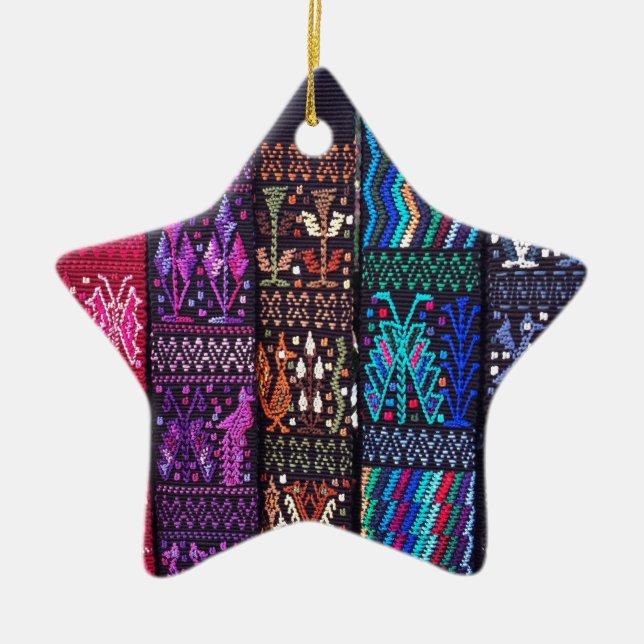 Guatemalas vackra utformning julgransprydnad keramik (Framsidan)