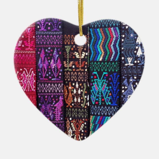 Guatemalas vackra utformning julgransprydnad keramik (Framsidan)