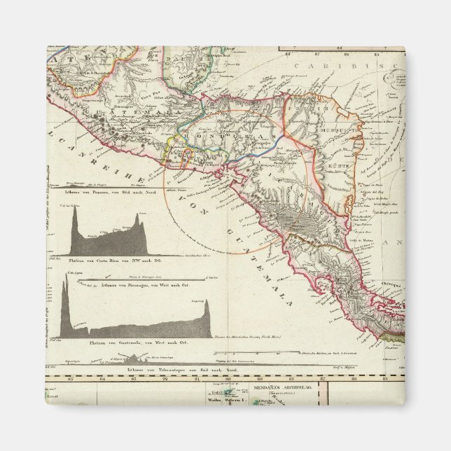 Guatemalas vulkaniska serie magnet (Framsidan)