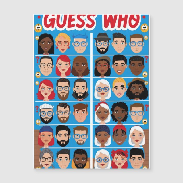 Guating Game for Tonåringars, Vem är Vem? (Framsida)