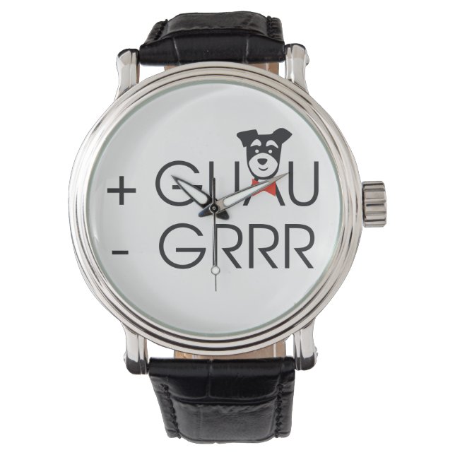 + Guau - Grr Armbandsur (Framsida)