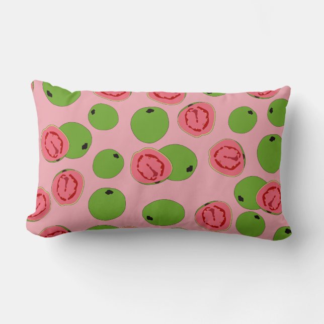 Guava Frukt Mönster   Lumbarkudde (Framsida)