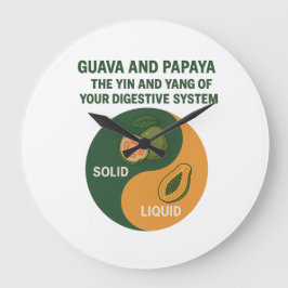 Guava och Papaya: The Yin and Yang of Digestion Stor Klocka