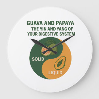 Guava och Papaya: The Yin and Yang of Digestion Stor Klocka