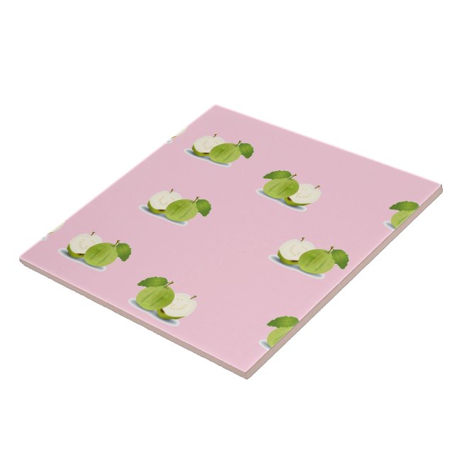 Guava på rosa kakelplatta (Sidan)