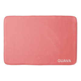 Guava rosa färg namn badrumsmatta